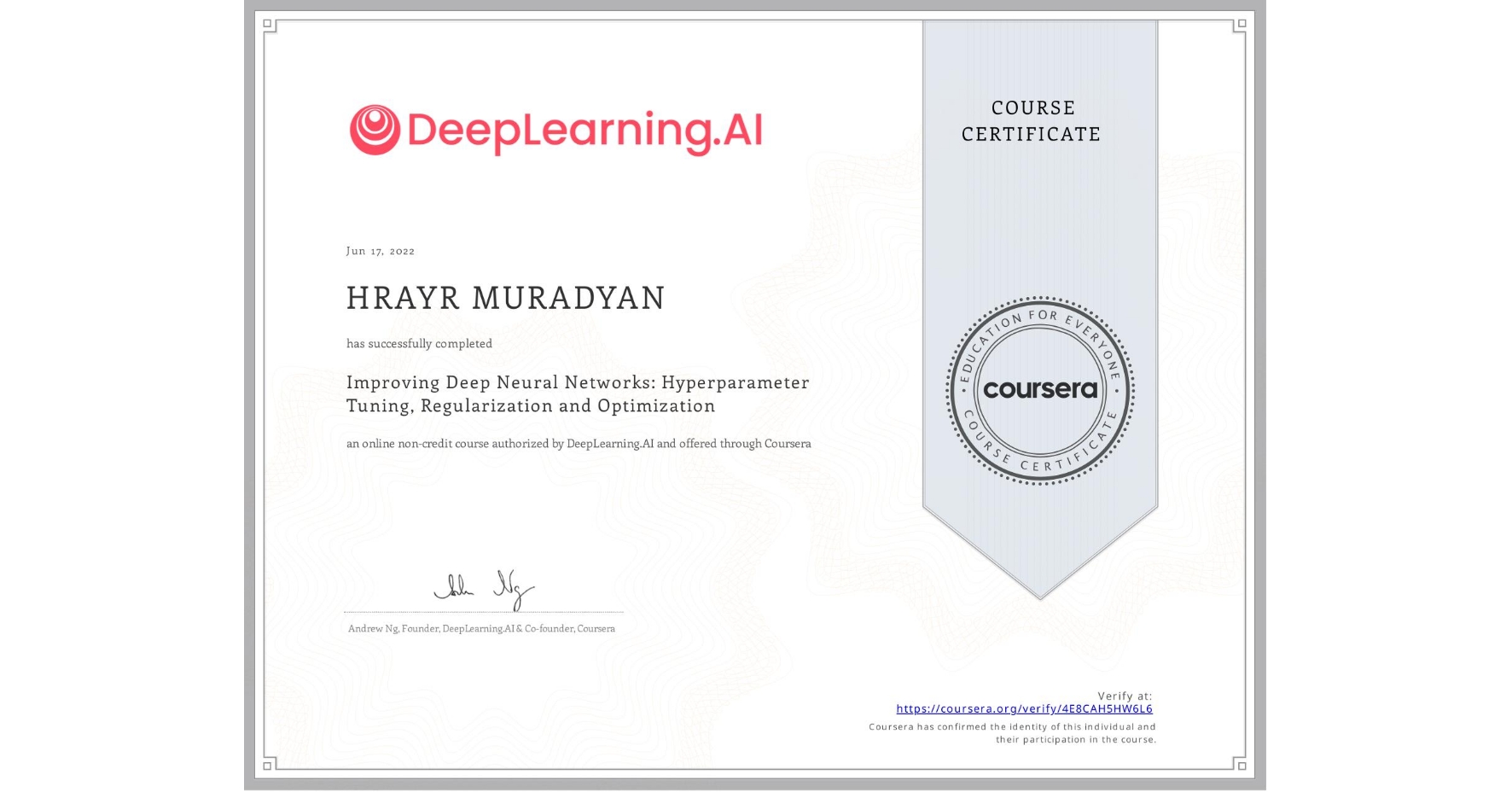 Certificate 1