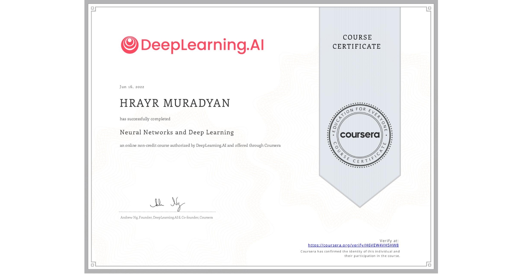 Certificate 1